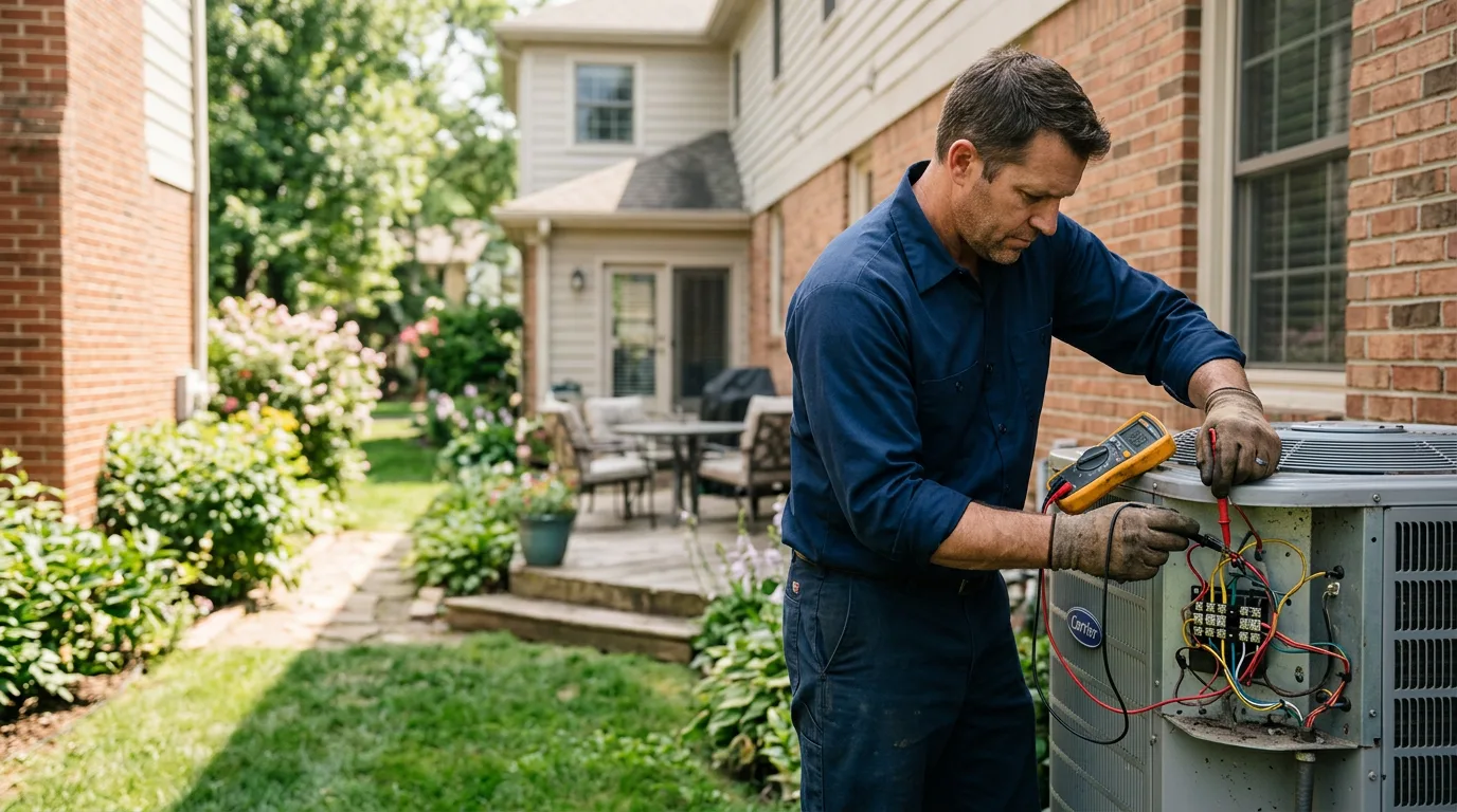 HVAC technician working near Metz, WV